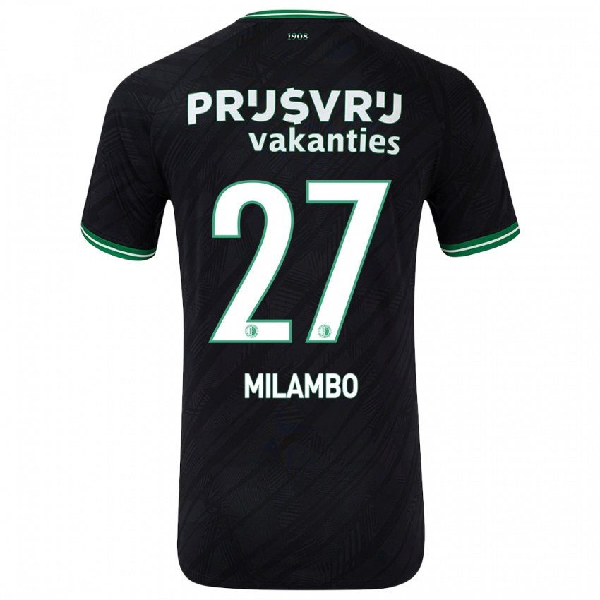 Dětské Antoni Milambo #27 Černo Zelená Daleko Hráčské Dresy 2024/25 Dres