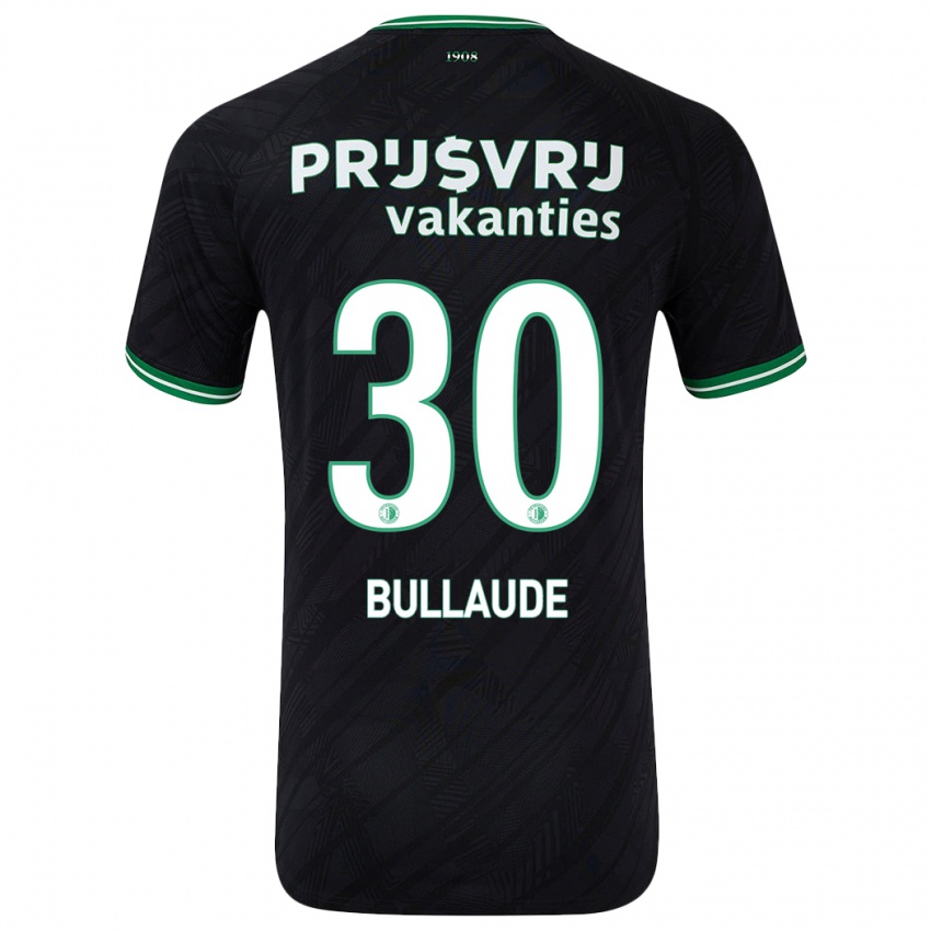 Dětské Ezequiel Bullaude #30 Černo Zelená Daleko Hráčské Dresy 2024/25 Dres