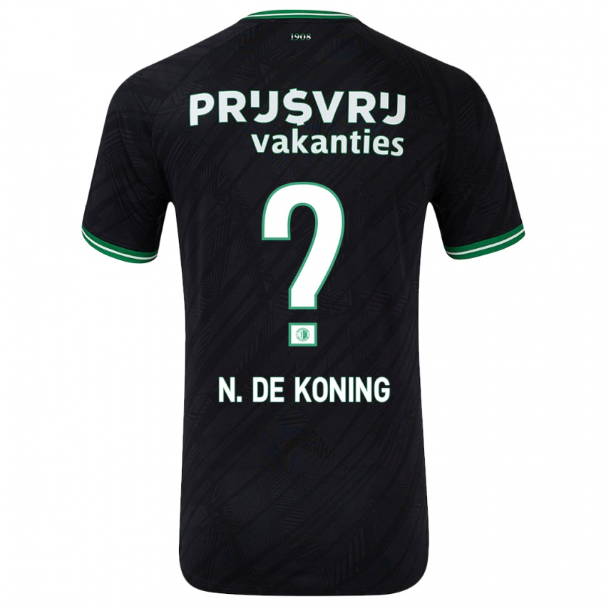 Dětské Nick De Koning #0 Černo Zelená Daleko Hráčské Dresy 2024/25 Dres