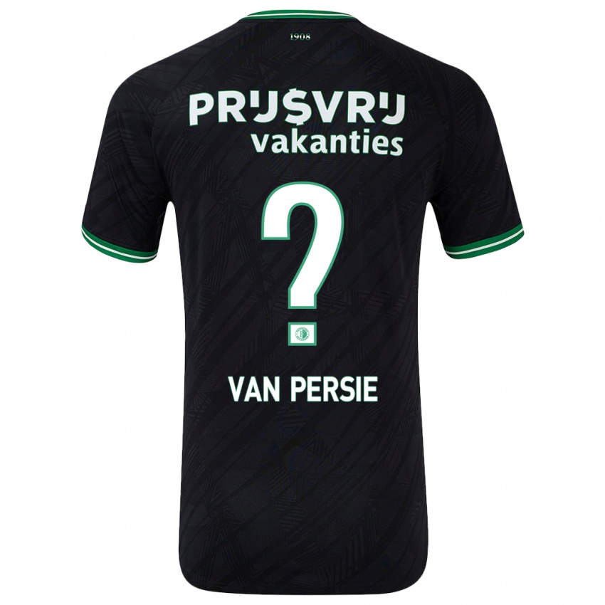 Dětské Shaqueel Van Persie #0 Černo Zelená Daleko Hráčské Dresy 2024/25 Dres