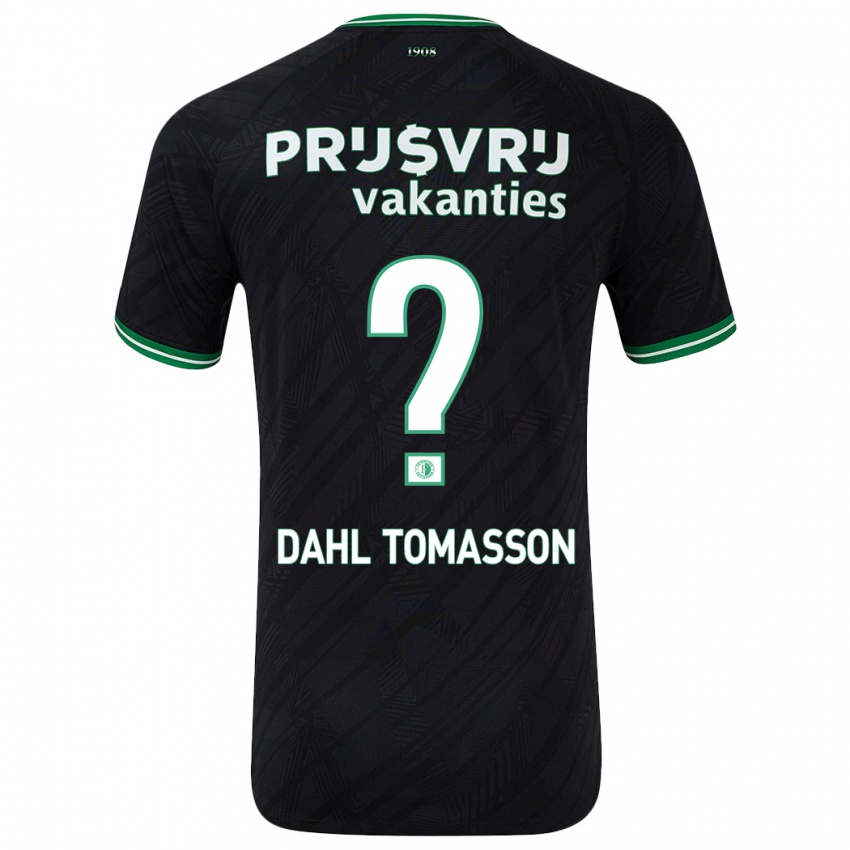 Dětské Luca Dahl Tomasson #0 Černo Zelená Daleko Hráčské Dresy 2024/25 Dres