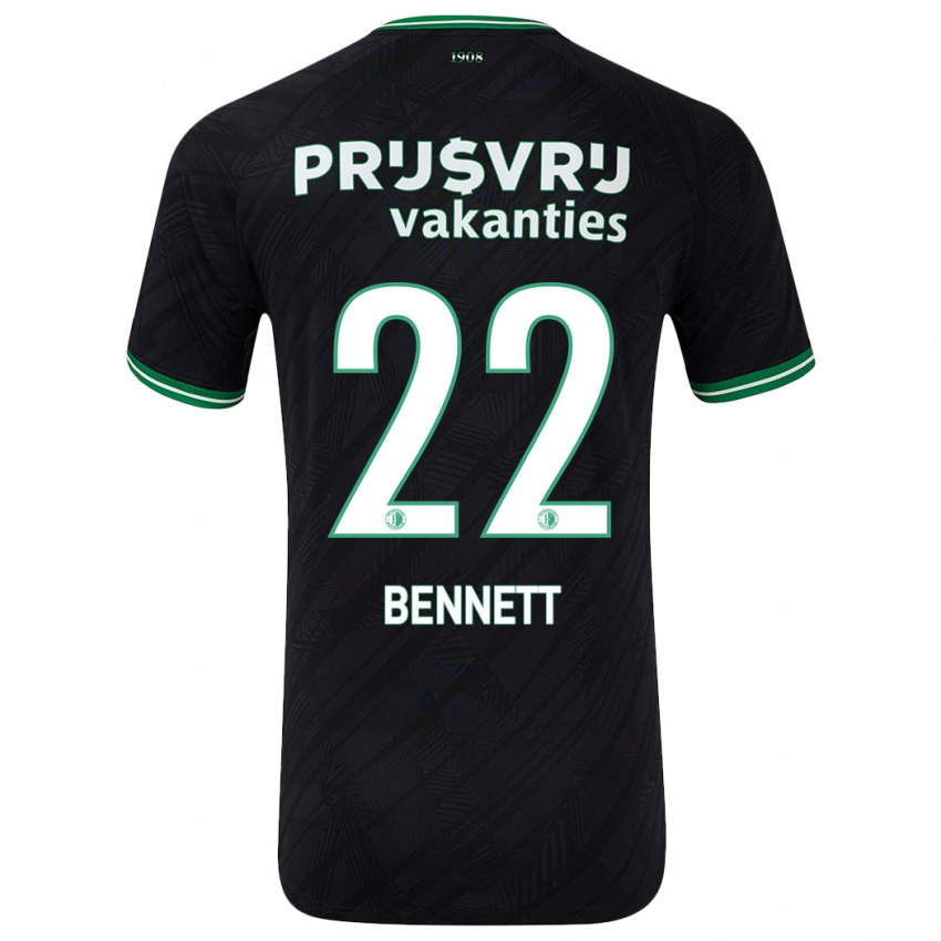 Dětské Walter Bennett #22 Černo Zelená Daleko Hráčské Dresy 2024/25 Dres