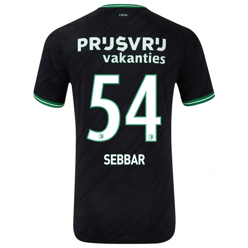 Dětské Marouane Sebbar #54 Černo Zelená Daleko Hráčské Dresy 2024/25 Dres