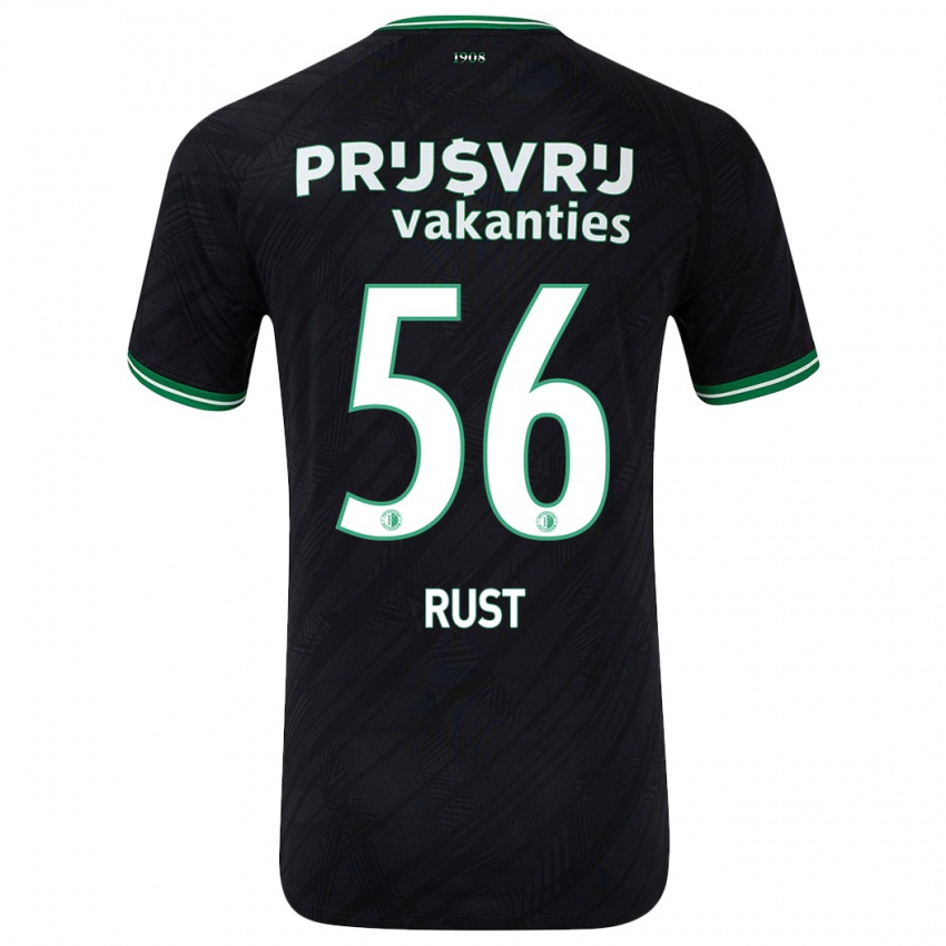 Dětské Fabiano Rust #56 Černo Zelená Daleko Hráčské Dresy 2024/25 Dres