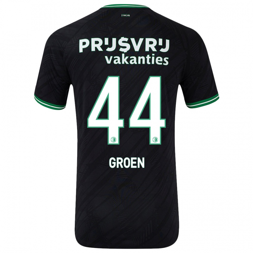 Dětské Nesto Groen #44 Černo Zelená Daleko Hráčské Dresy 2024/25 Dres