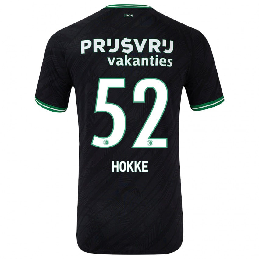 Dětské Milan Hokke #52 Černo Zelená Daleko Hráčské Dresy 2024/25 Dres