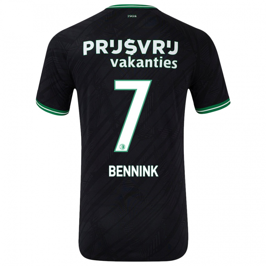 Dětské Maxime Bennink #7 Černo Zelená Daleko Hráčské Dresy 2024/25 Dres