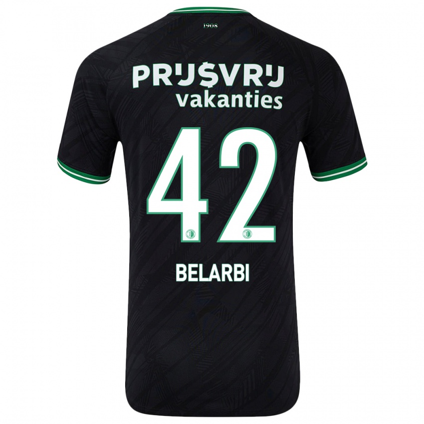 Dětské Abdel Belarbi #42 Černo Zelená Daleko Hráčské Dresy 2024/25 Dres