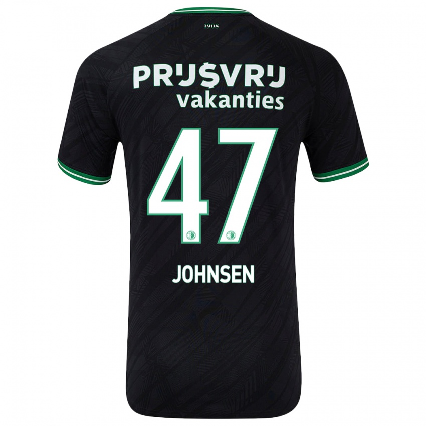 Dětské Mikael Torset Johnsen #47 Černo Zelená Daleko Hráčské Dresy 2024/25 Dres