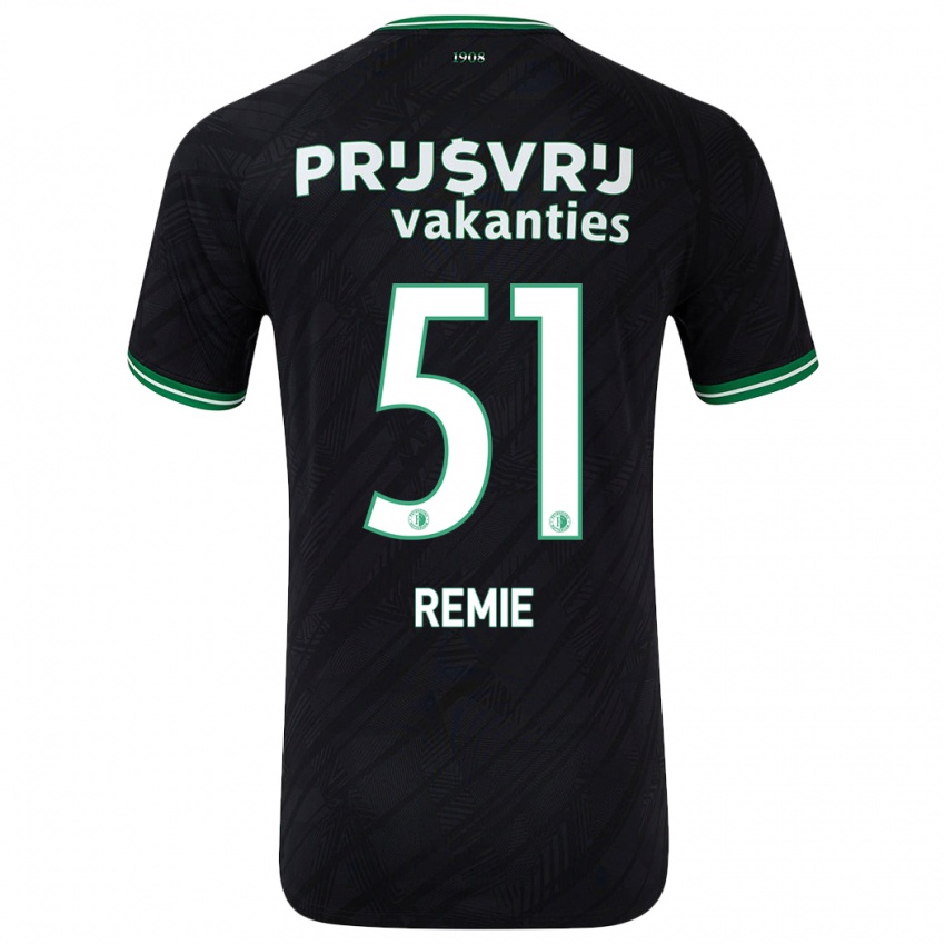 Dětské Devin Remie #51 Černo Zelená Daleko Hráčské Dresy 2024/25 Dres