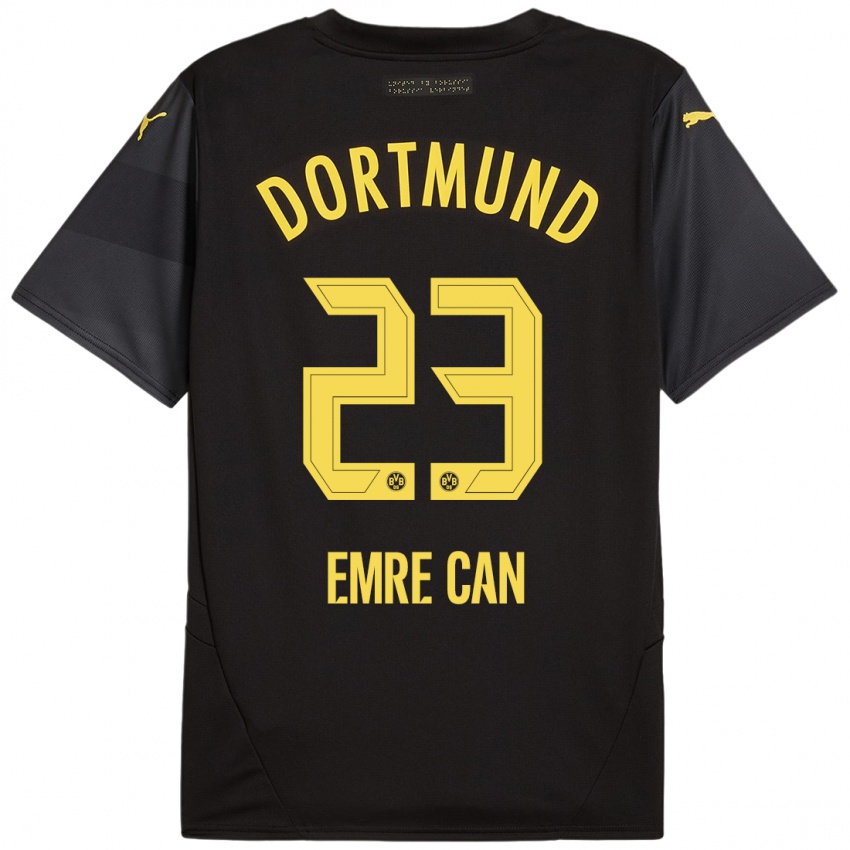 Dětské Emre Can #23 Černá Žlutá Daleko Hráčské Dresy 2024/25 Dres