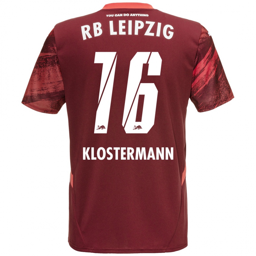 Dětské Lukas Klostermann #16 Burgundské Daleko Hráčské Dresy 2024/25 Dres