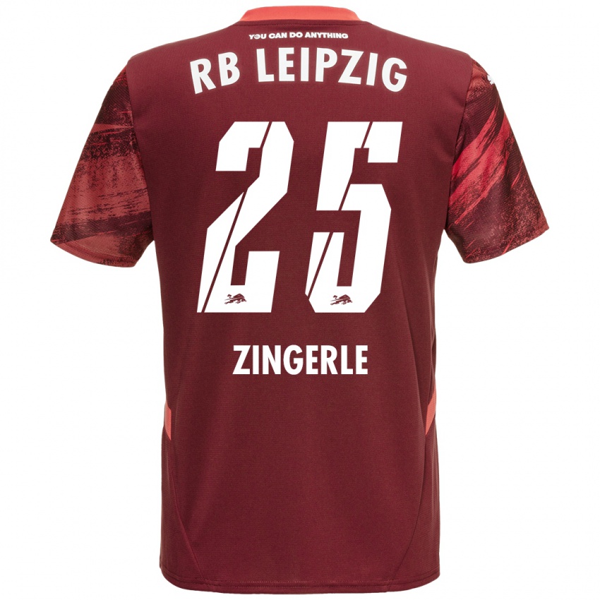 Dětské Leopold Zingerle #25 Burgundské Daleko Hráčské Dresy 2024/25 Dres