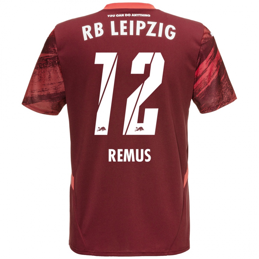 Dětské Niklas Remus #12 Burgundské Daleko Hráčské Dresy 2024/25 Dres