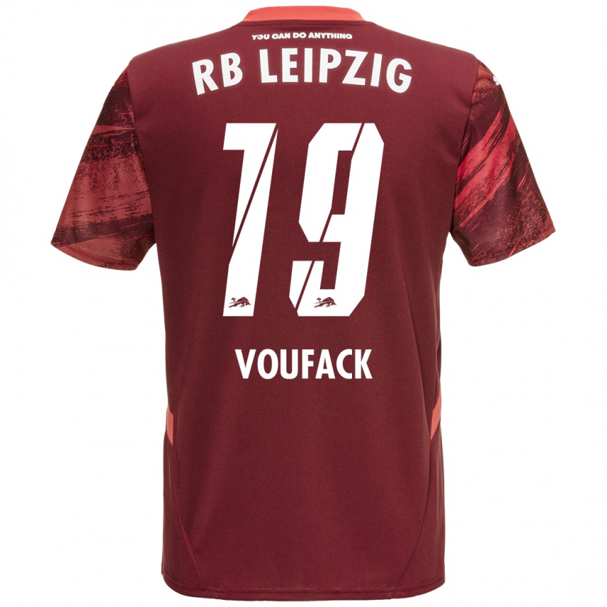 Dětské Lionel Voufack #19 Burgundské Daleko Hráčské Dresy 2024/25 Dres