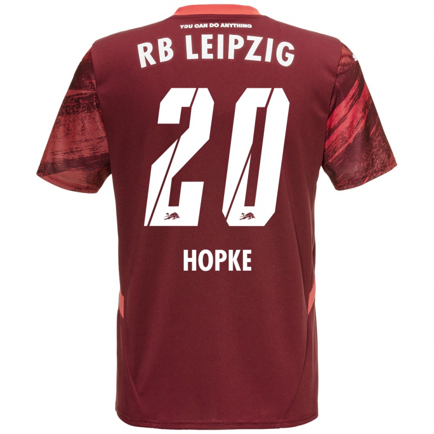 Dětské Hannes Hopke #20 Burgundské Daleko Hráčské Dresy 2024/25 Dres