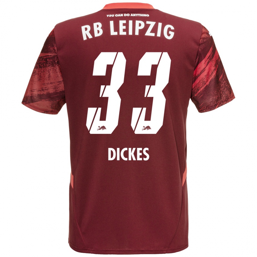 Dětské Fernando Dickes #33 Burgundské Daleko Hráčské Dresy 2024/25 Dres