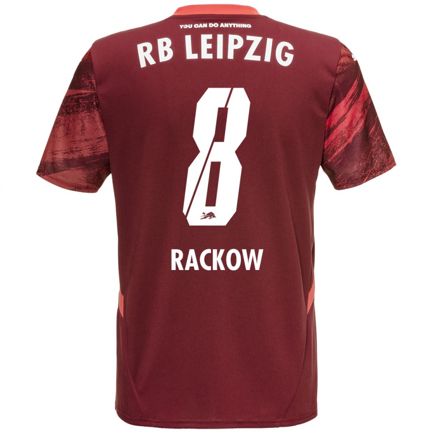 Dětské Gianna Rackow #8 Burgundské Daleko Hráčské Dresy 2024/25 Dres