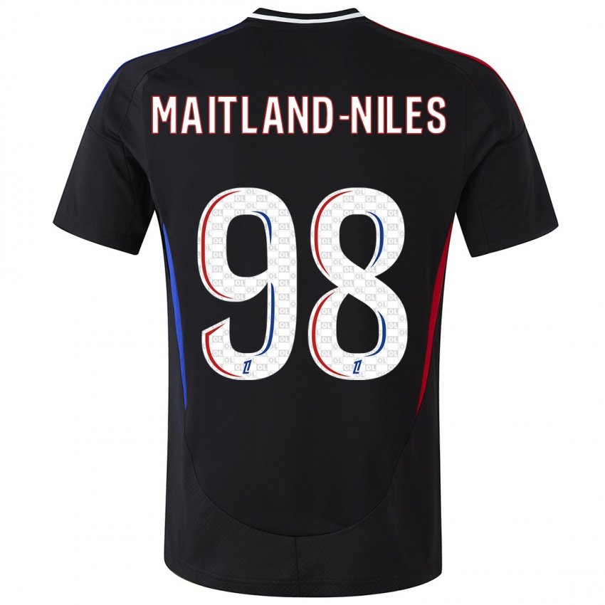 Dětské Ainsley Maitland-Niles #98 Černý Daleko Hráčské Dresy 2024/25 Dres