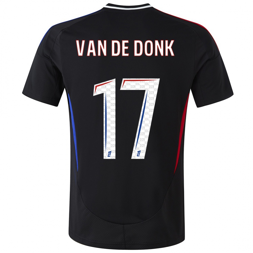 Dětské Danielle Van De Donk #17 Černý Daleko Hráčské Dresy 2024/25 Dres