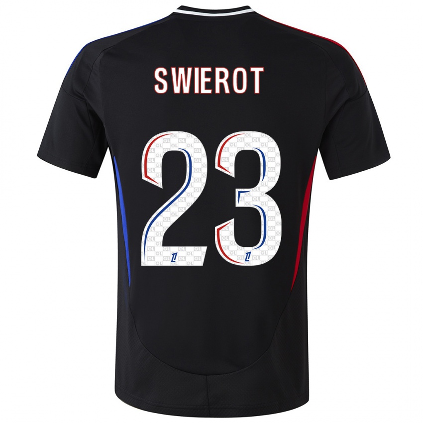 Dětské Julie Swierot #23 Černý Daleko Hráčské Dresy 2024/25 Dres