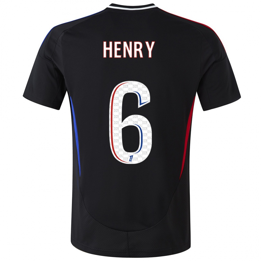 Dětské Amandine Henry #6 Černý Daleko Hráčské Dresy 2024/25 Dres