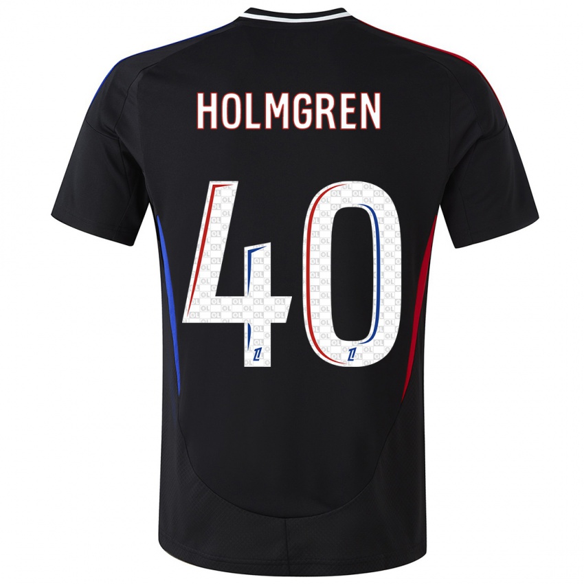 Dětské Emma Holmgren #40 Černý Daleko Hráčské Dresy 2024/25 Dres