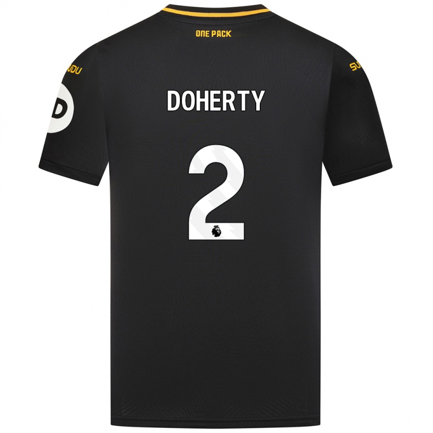 Dětské Matt Doherty #2 Černý Daleko Hráčské Dresy 2024/25 Dres