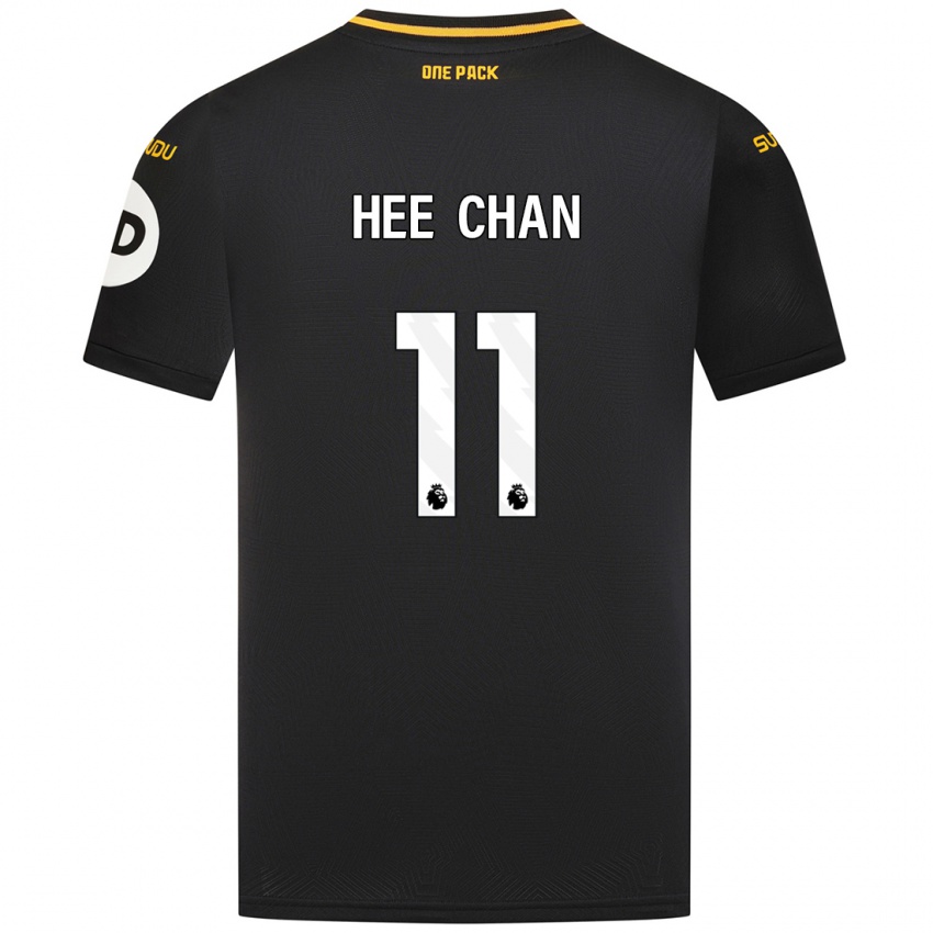 Dětské Hee-Chan Hwang #11 Černý Daleko Hráčské Dresy 2024/25 Dres