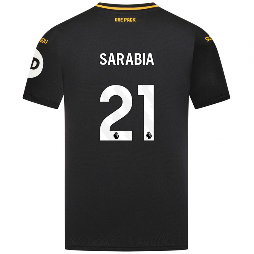 Dětské Pablo Sarabia #21 Černý Daleko Hráčské Dresy 2024/25 Dres