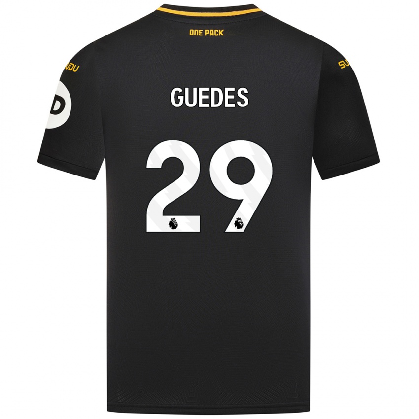 Dětské Goncalo Guedes #29 Černý Daleko Hráčské Dresy 2024/25 Dres