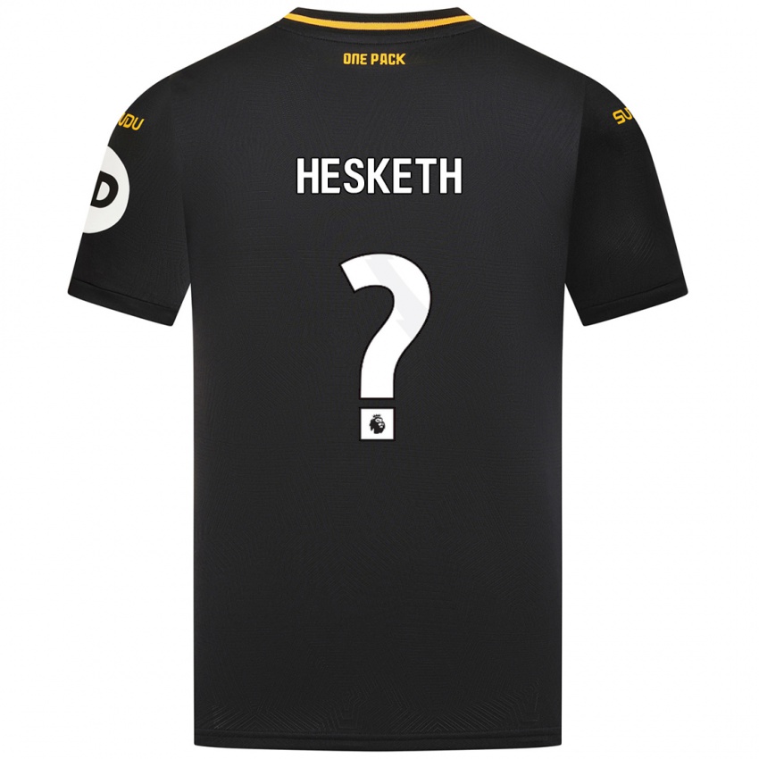 Dětské Owen Hesketh #0 Černý Daleko Hráčské Dresy 2024/25 Dres