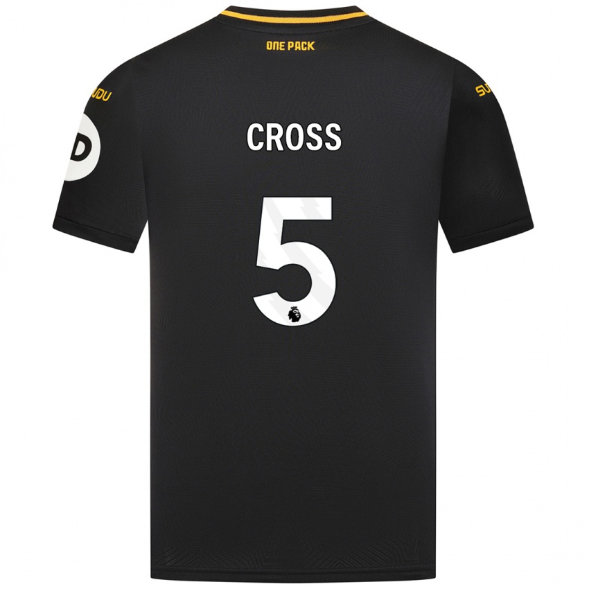 Dětské Emma Cross #5 Černý Daleko Hráčské Dresy 2024/25 Dres