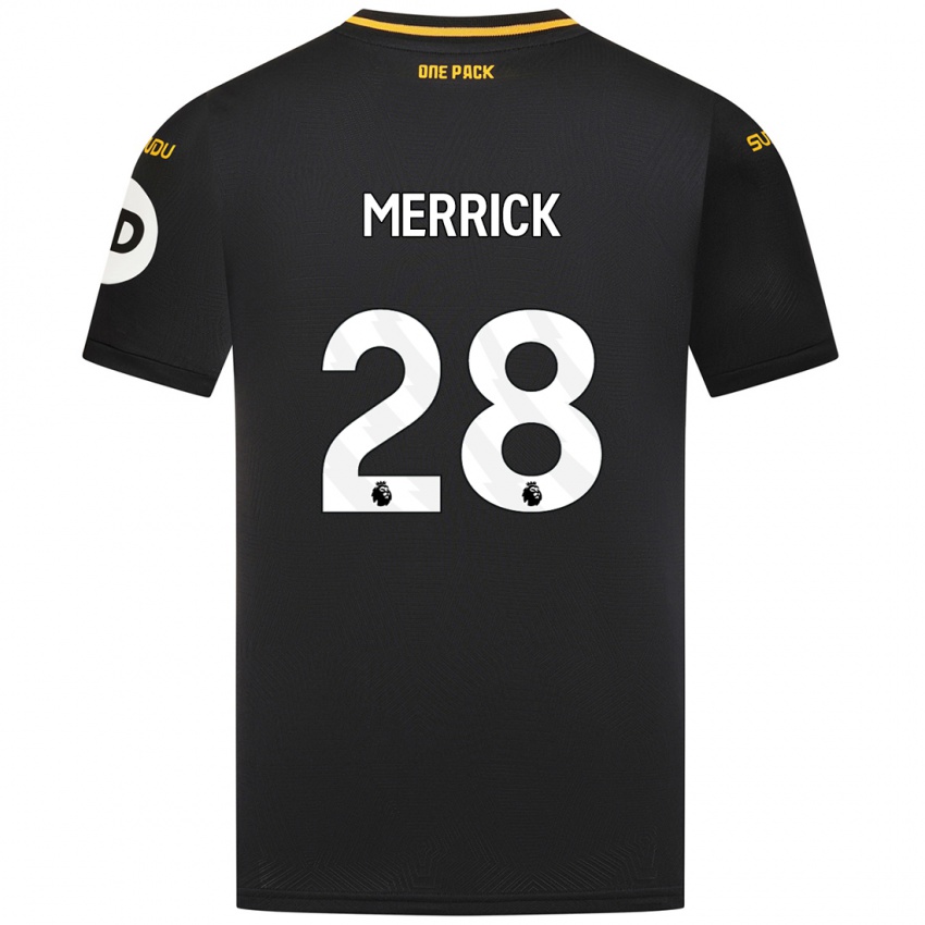 Dětské Beth Merrick #28 Černý Daleko Hráčské Dresy 2024/25 Dres