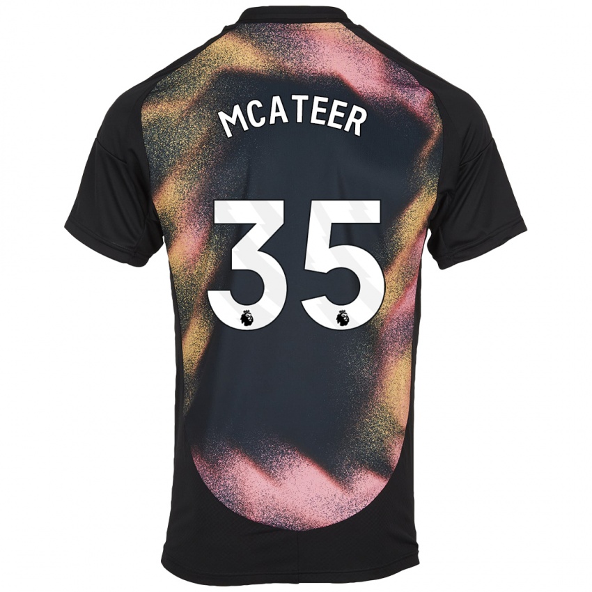 Dětské Kasey Mcateer #35 Černá Bílá Daleko Hráčské Dresy 2024/25 Dres