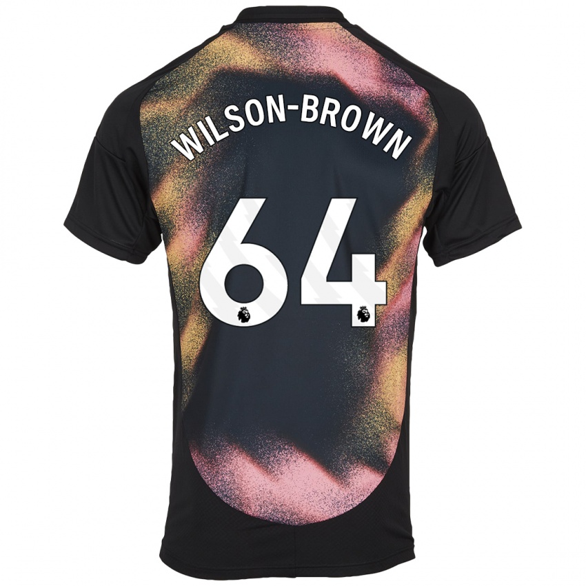 Dětské Thomas Wilson-Brown #64 Černá Bílá Daleko Hráčské Dresy 2024/25 Dres