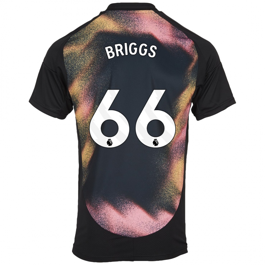 Dětské Logan Briggs #66 Černá Bílá Daleko Hráčské Dresy 2024/25 Dres