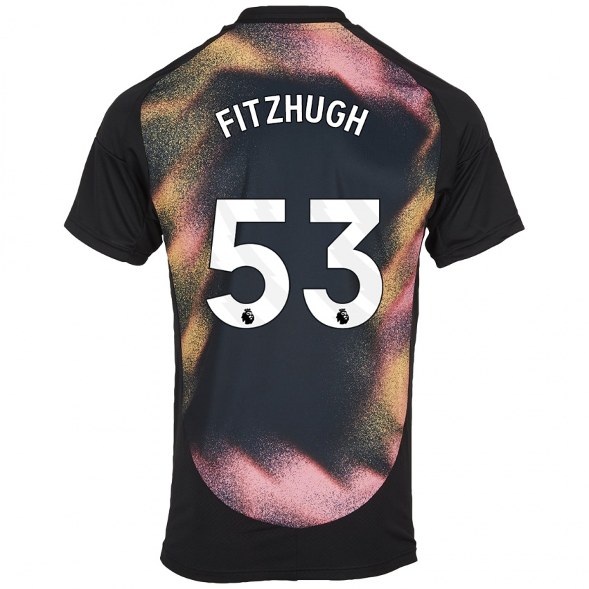 Dětské Ethan Fitzhugh #53 Černá Bílá Daleko Hráčské Dresy 2024/25 Dres