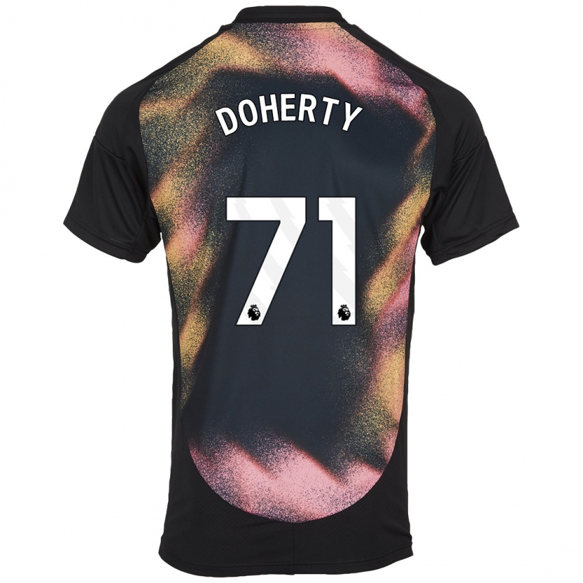 Dětské Arlo Doherty #71 Černá Bílá Daleko Hráčské Dresy 2024/25 Dres