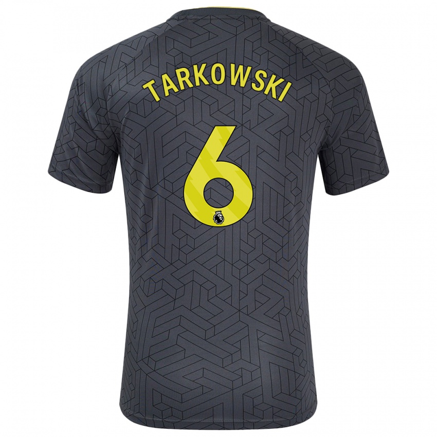 Dětské James Tarkowski #6 Černá Žlutá Daleko Hráčské Dresy 2024/25 Dres