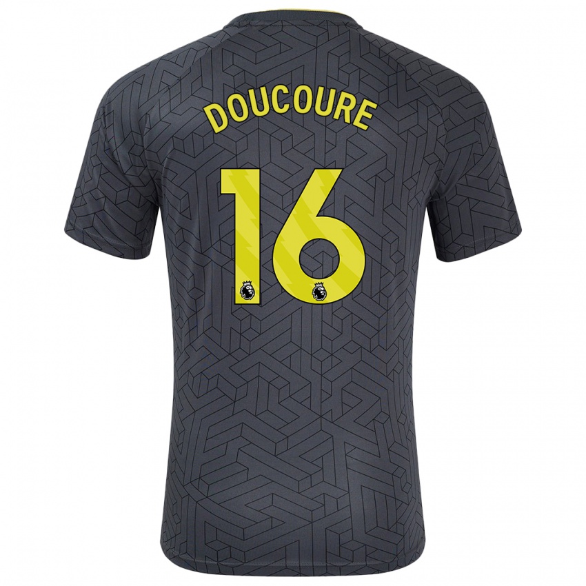 Dětské Abdoulaye Doucouré #16 Černá Žlutá Daleko Hráčské Dresy 2024/25 Dres