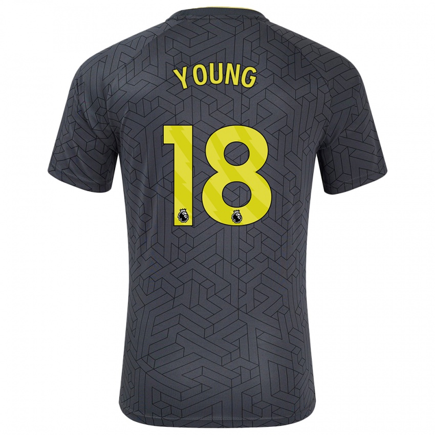 Dětské Ashley Young #18 Černá Žlutá Daleko Hráčské Dresy 2024/25 Dres