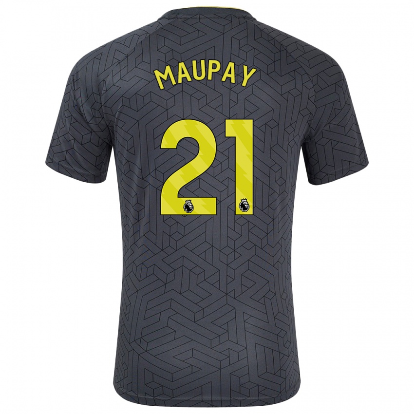 Dětské Neal Maupay #21 Černá Žlutá Daleko Hráčské Dresy 2024/25 Dres