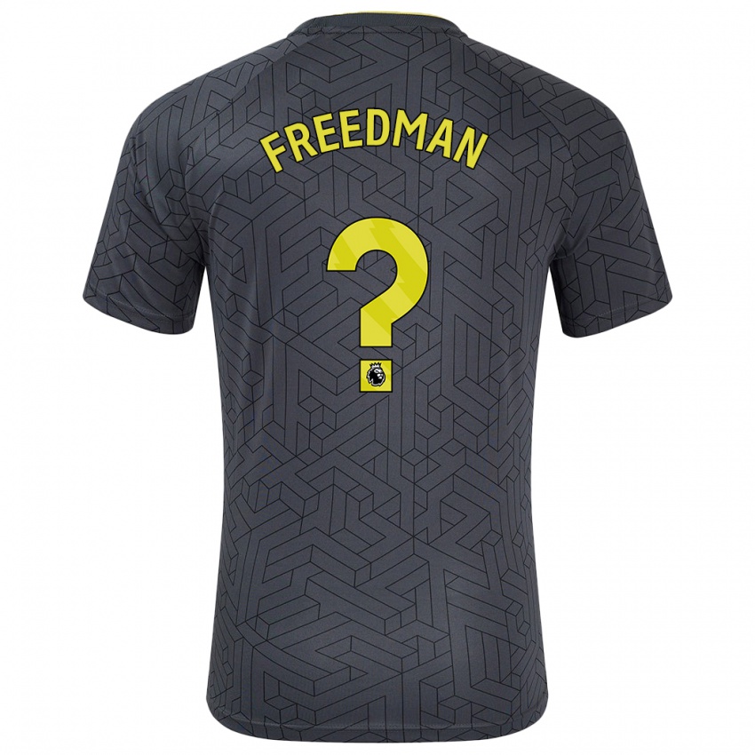 Dětské Freddie Freedman #0 Černá Žlutá Daleko Hráčské Dresy 2024/25 Dres