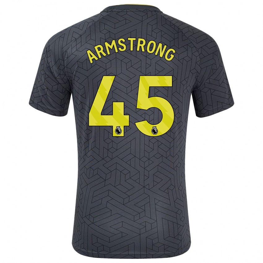 Dětské Harrison Armstrong #45 Černá Žlutá Daleko Hráčské Dresy 2024/25 Dres