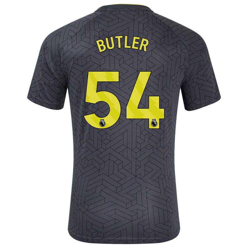 Dětské Jack Butler #54 Černá Žlutá Daleko Hráčské Dresy 2024/25 Dres