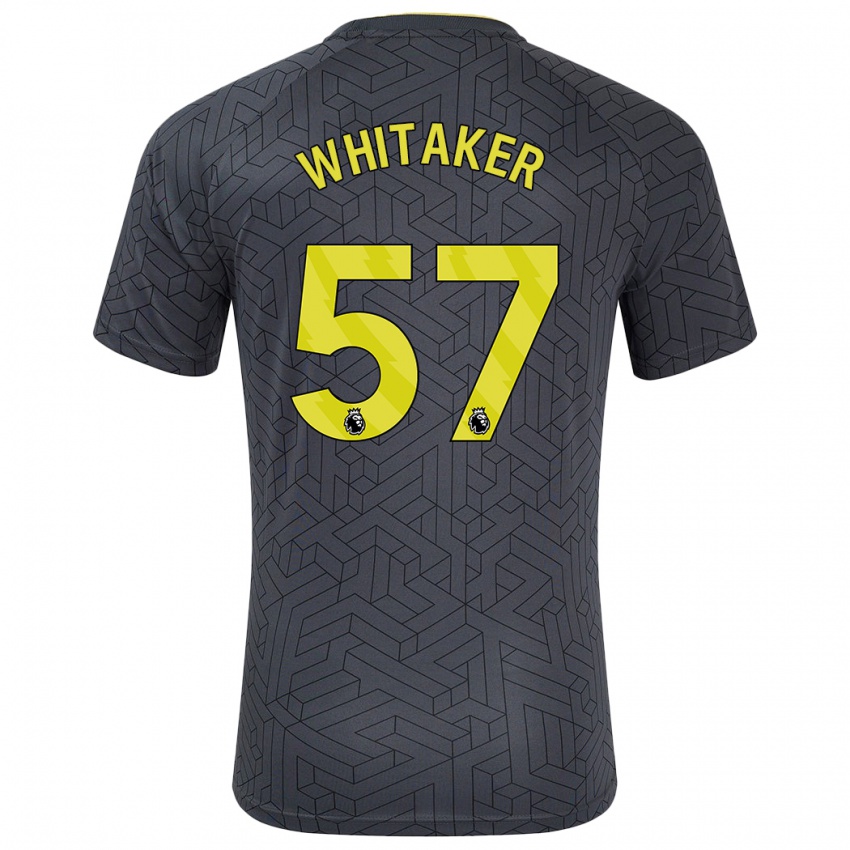 Dětské Charlie Whitaker #57 Černá Žlutá Daleko Hráčské Dresy 2024/25 Dres