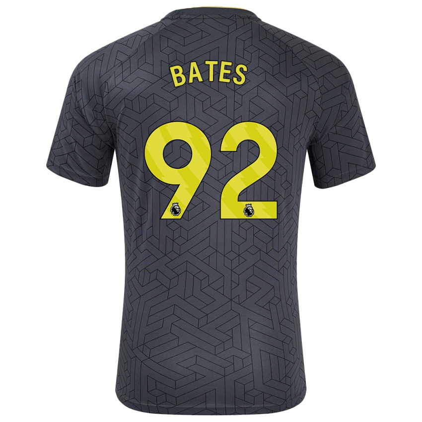 Dětské Callum Bates #92 Černá Žlutá Daleko Hráčské Dresy 2024/25 Dres