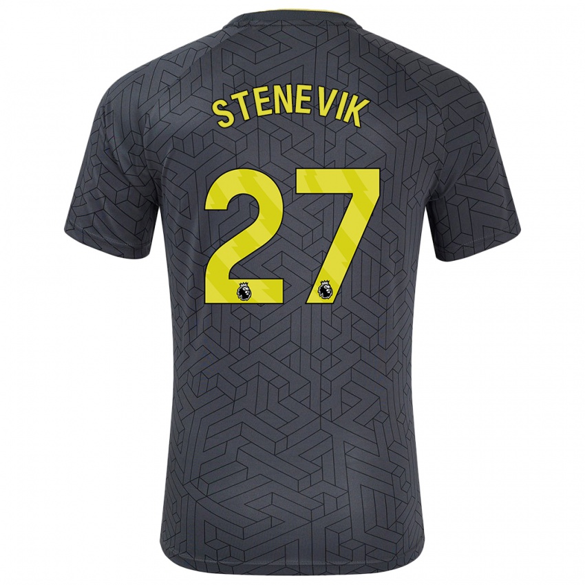 Dětské Elise Stenevik #27 Černá Žlutá Daleko Hráčské Dresy 2024/25 Dres