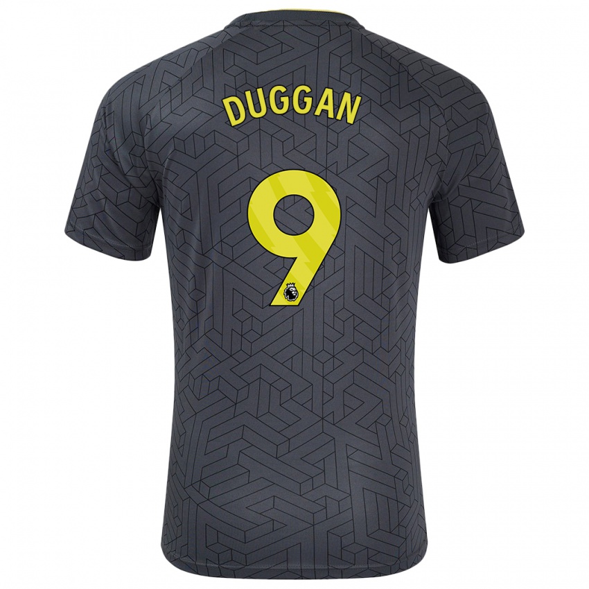 Dětské Toni Duggan #9 Černá Žlutá Daleko Hráčské Dresy 2024/25 Dres